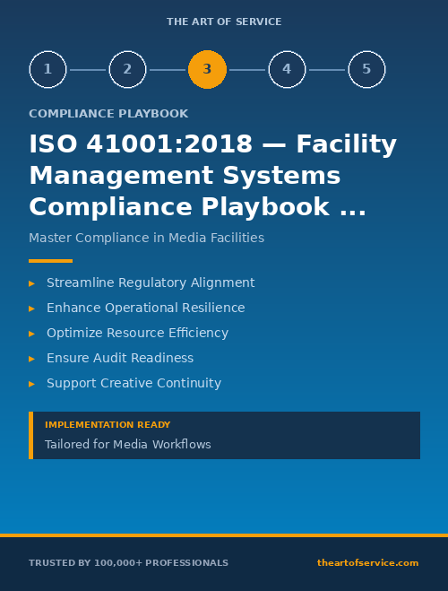 ISO 41001:2018 — Facility Management Systems Compliance Playbook for Media & Entertainment